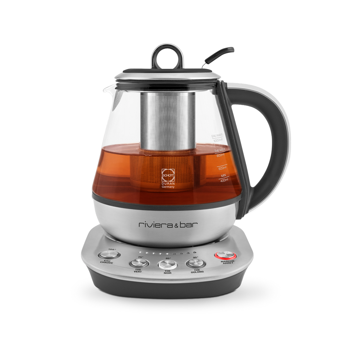Riviera & Bar 1 L teapot and kettle