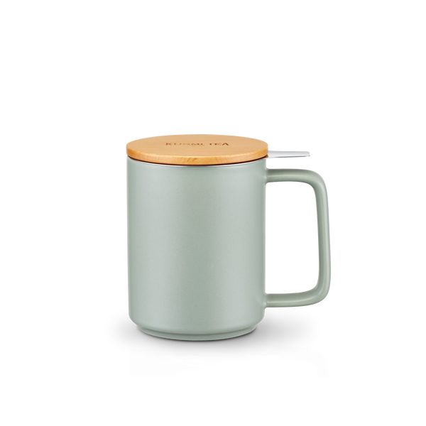Porcelain tea mug with filter 48cl