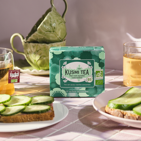 Thé vert menthe concombre