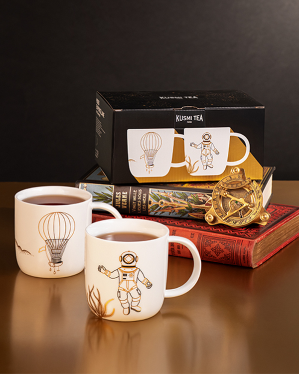 Coffret deux tasses porcelaine