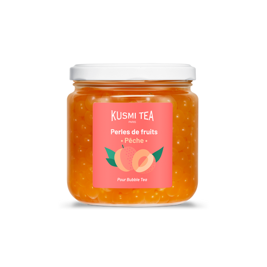 Peach fruit pearls . Large size