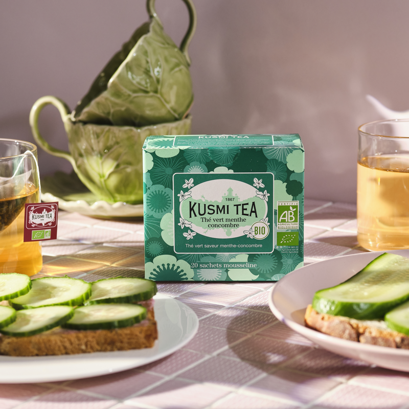 Thé vert menthe concombre